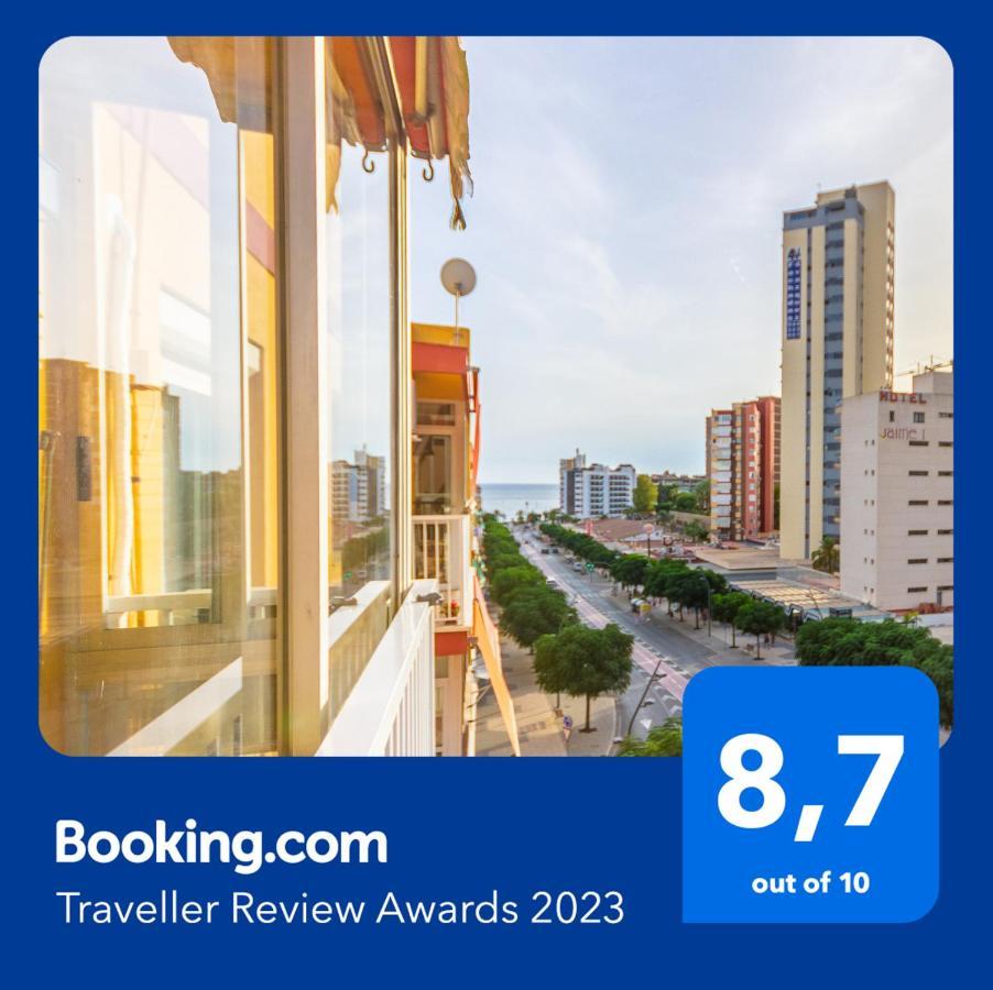 2Br Flat - Aircon - 5 Min Walk To Benidorm Beach Lägenhet Exteriör bild